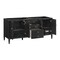 James Martin Vanities 72'' Vanity, Carbon Oak w/ Single Hole 3 CM White Zeus Quartz Top & Backsplash 485-V72-CBO-1WZ - alternate 2